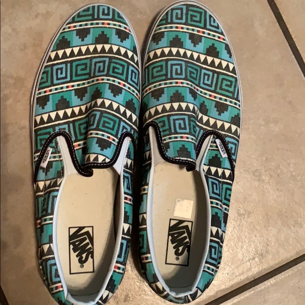 Original Vans Slip-Ons Multi Color Almost New